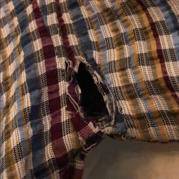 Vintage unique plaid jacket 3/4 length sleeves - Picture 6 of 8